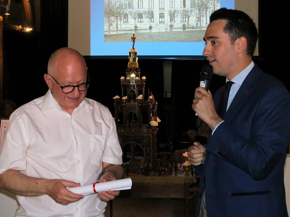 Jean-Paul Pineau et le maire de Fondettes Cédric de Oliveira